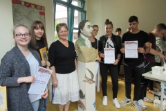 Schülerinnen und Schüler Klasse 10 c des Schuljahres 205/2016 der Georg Forster Gesamtschule Wörrstadt mit Klassenlehrerin  Frau Fabry-Seebald